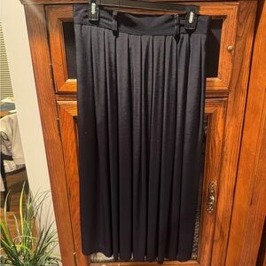 Elegant Black Pleated Skirt